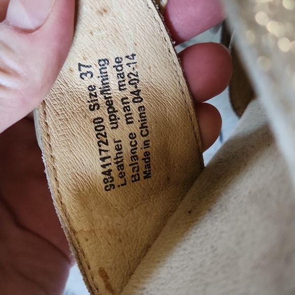 DANSKO Sophie 2 Strap Leather Wedge Sandals Shimmery Strap Size 37  US 6.5-7 - Picture 6 of 6